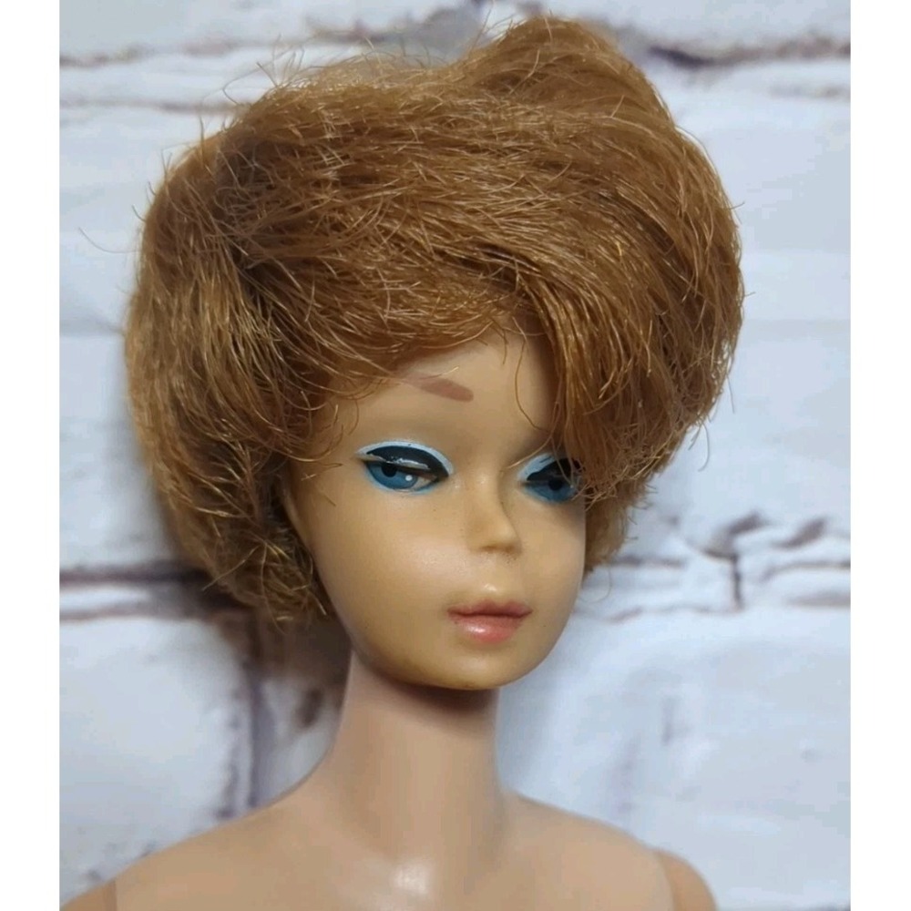 Vintage 1960s Barbie Bubblecut Titian RED Hair‎ Student Teacher Dress Great Hair - Picture 9 of 16